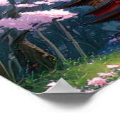 Sakura heiligdom: de houten tempel poster (Hoek)