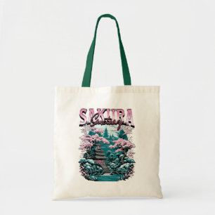 Sakura-heiligdom Japanse tuin Tote Bag