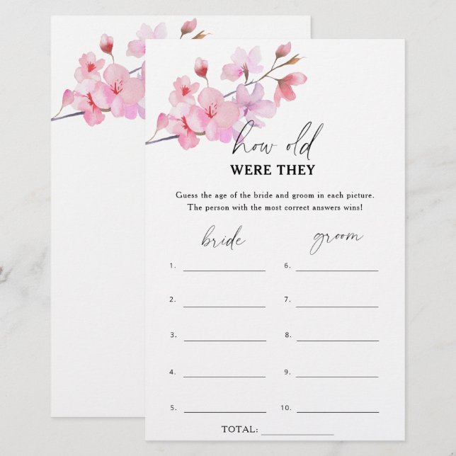 Sakura - Hoe oud waren ze al? (Voorkant / Achterkant)