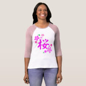 Sakura in het Japans T-shirt (Voorkant volledig)