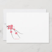 Sakura Invitation de la fête du Nouvel An chinois (Dos)