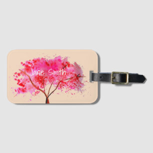 Sakura Japans Cherry Blossom art Bagagelabel