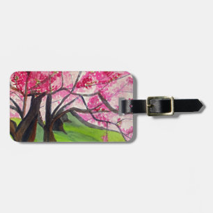 Sakura Japans Cherry Blossom art Bagagelabel