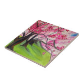 Sakura Japans Cherry Blossom art Tegeltje (Zijkant)