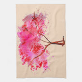 Sakura Japans Cherry Blossom art Theedoek (Verticaal)
