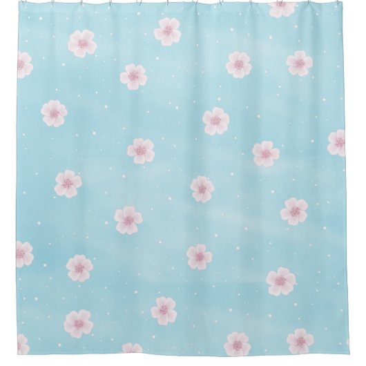 Sakura Japans Cherry Blossom Floral Douchegordijn (Voorkant)