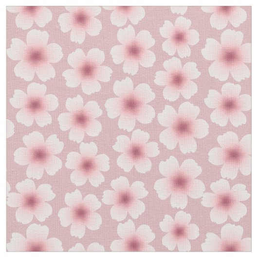 Sakura Japans Cherry Blossom Pattern Stof (Close Up)