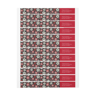 Sakura Japans ontwerp Wraparound Return-adres