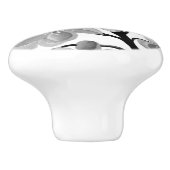 Sakura Japanse Cherry Tree Black en White Keramische Knop