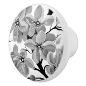 Sakura Japanse Cherry Tree Black en White Keramische Knop