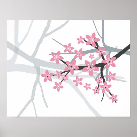 Sakura - Japanse Cherry Tree Blossom Print (Voorkant)
