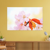 Sakura - Japanse kersenbloesem Canvas Afdruk (Insitu (Woonkamer))