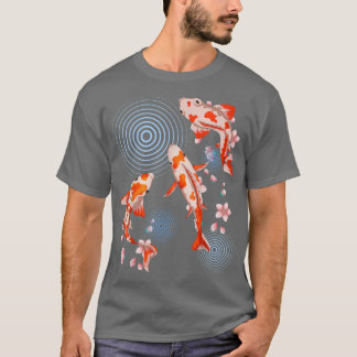 Sakura Japanse viskerry Blossom Nishikigoi Koi T-shirt