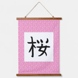 Sakura Kanji Scroll Hangend Wandkleed