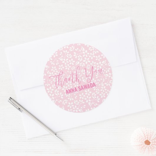 SAKURA kersenbloesem Bedankt label (Envelop)