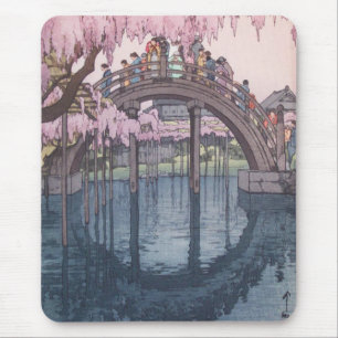 Sakura Kersenbloesem, Kameido Rivier Brug Japan Muismat