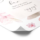 Sakura-kersenbloesembloesembalk Poster (Hoek)