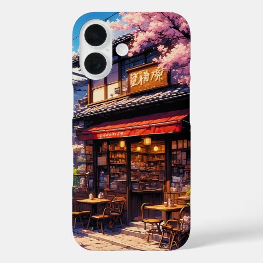 Sakura Kissa - Kersenbloesem Café Case-Mate iPhone Case (Achterkant)