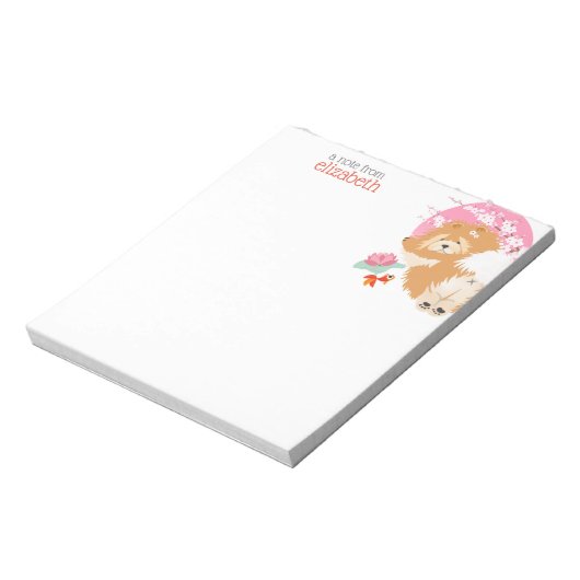 SAKURA - Knoop - het notitieblok past naam aan (Gedraaid)