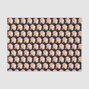 SAKURA - Knoop - zwart WEEFSELpapier Tissuepapier