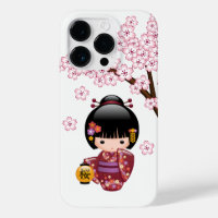 Sakura Kokeshi Doll - Cute Japanese Geisha Girl