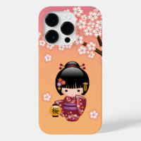 Sakura Kokeshi Doll - Geisha Girl op strand