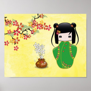 Sakura Kokeshi Doll, Poster
