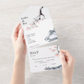 Sakura Mountain | CASUAL RSVP All In One Uitnodiging (Afscheurbaar)