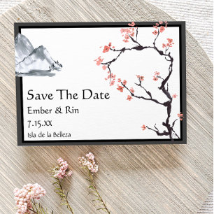 Sakura Mountain   Casual v2 Border Save The Date