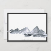 Sakura Mountain | Casual v2-rand Opslaan datum Save The Date (Achterkant)
