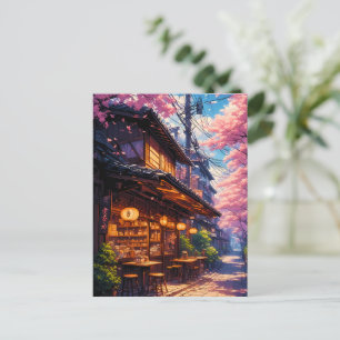 Sakura no Machikado - Kersenbloesemstraat Briefkaart