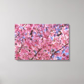 Sakura Pink Cherry Blossom Sky Poster Canvas Afdruk (Voorkant)