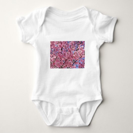 Sakura Pink Cherry Blossom Sky Romper (Voorkant)