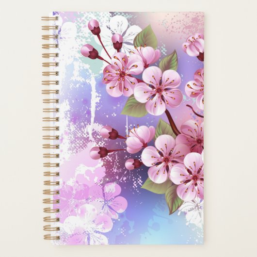 Sakura rose sur la peinture Arrière - plan (Devant)