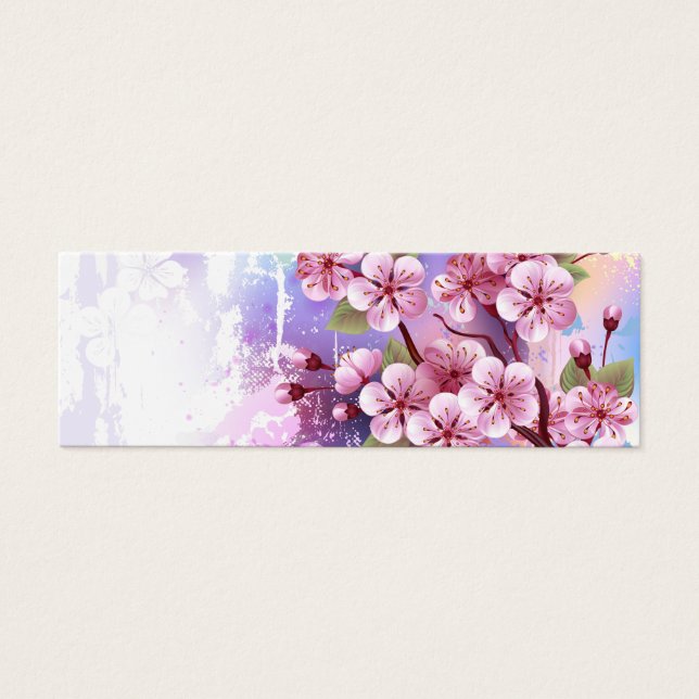 Sakura rose sur la peinture Arrière - plan (Devant)