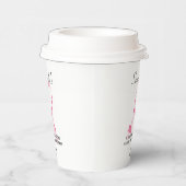 Sakura Roze Borstkanker Fundraiser QR-code Papieren Bekers (Rechts)