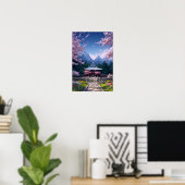 Sakura Serenity Poster (Thuiskantoor)