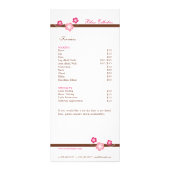 Sakura Spa Menu Modèle - Double face (Dos)