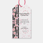 Sakura Spring Cherry Blossoms Baby shower Cadeaulabel (Voorkant)