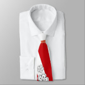 Sakura Sunrise White Cherry Blossom Flowers Zen Stropdas (Gebonden)