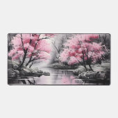 Sakura sur la peinture à l'encre de rivière (Recto)