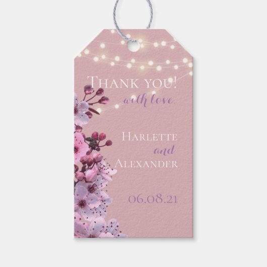 Sakura Theme Cadeaulabel (Voorkant)