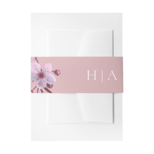 Sakura Theme Uitnodigingen Wikkel (Voorkant Voorbeeld)