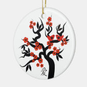 Sakura Tree Chinese Love Symbool custom ornament (Links)