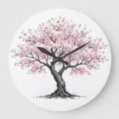 Sakura Tree Clock Grote Klok (Voorkant)