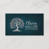 Sakura Tree - Kleurrijke bladeren Visitekaartje (Voorkant)