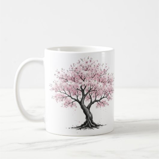 Sakura tree mug (Gauche)