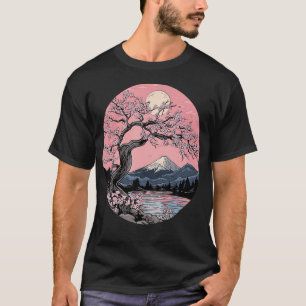 Sakura Tuin Mount Fuji Kersenbloesem Japans T-shirt