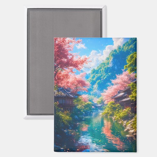 Sakura Utsuru Seiryū Magneet (Voorkant / Achterkant)