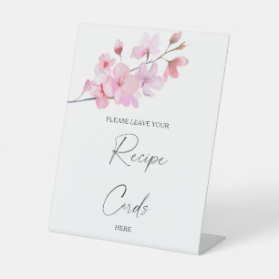 Sakura - Uw receptkaart hier Poster Reclamebord Met Voetstuk